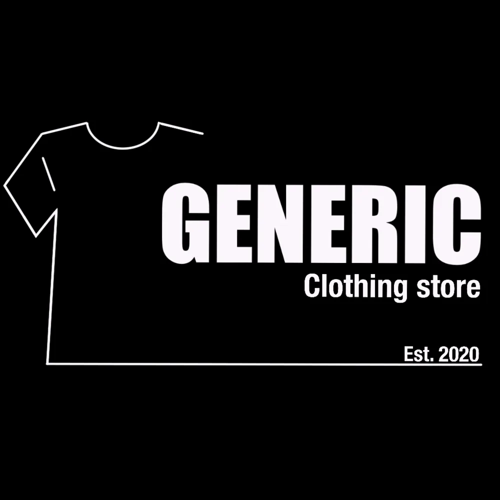 Generic Clothing Store logo, dark version